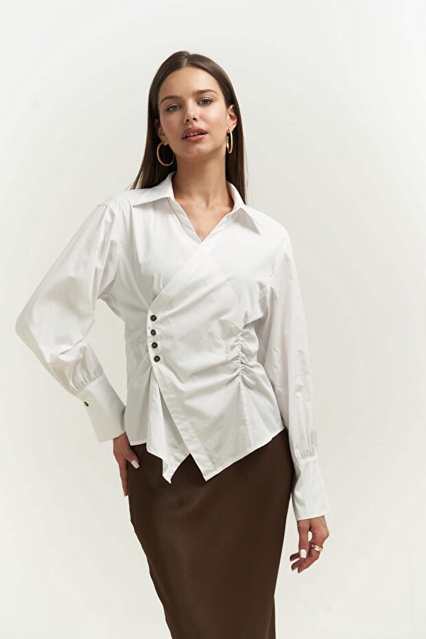 Micky Beyaz Gömlek - 1