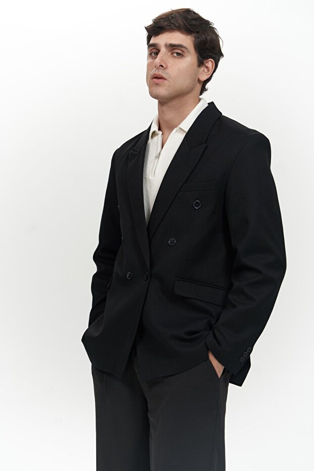 Brayden Siyah Erkek Blazer - 1