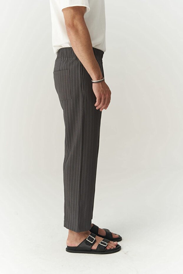 Robin Rachel Örme Kumaş Antrasit Pantolon - 3