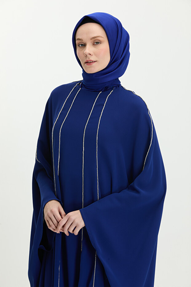Taş Detaylı Abaya - 6