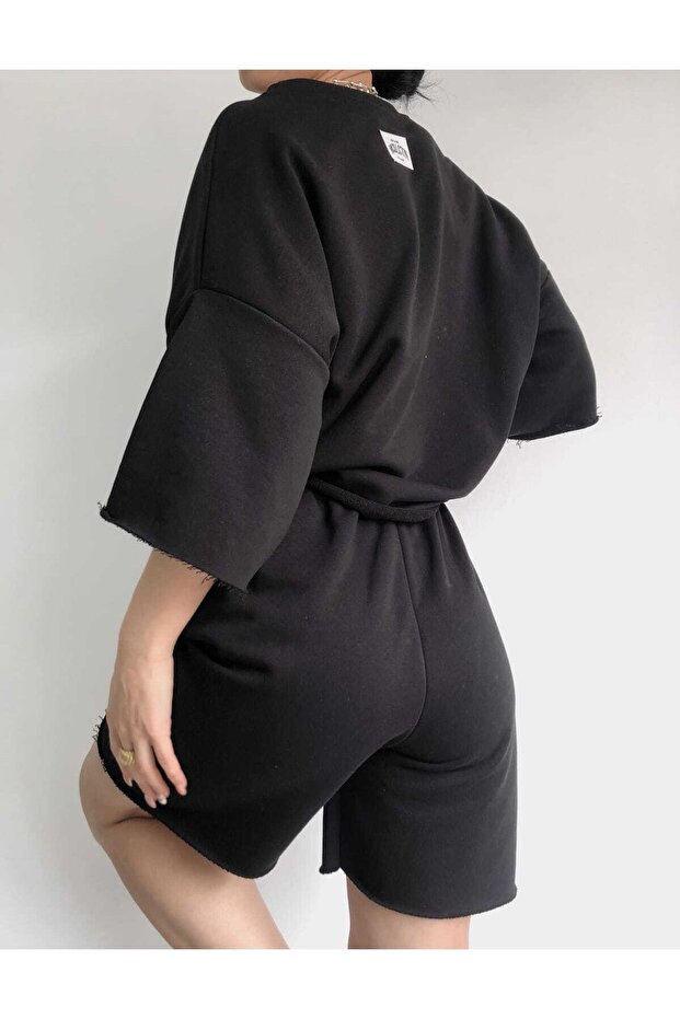 Set šortek a trička Gamma Black Oversize - 4