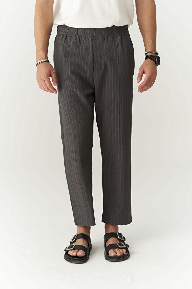 Robin Rachel Örme Kumaş Antrasit Pantolon - 2