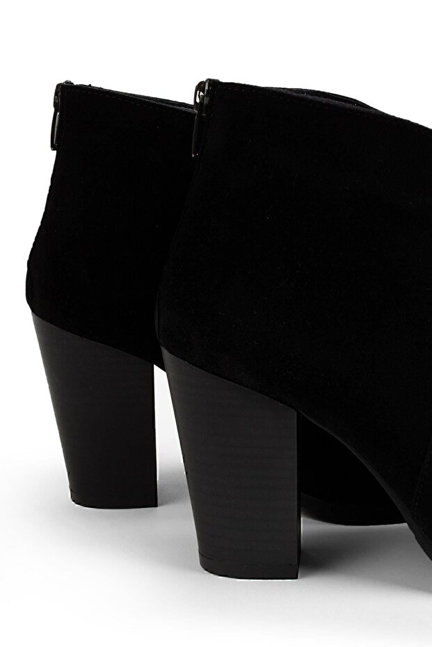 Hakiki Süet Siyah Kadın Bot - 3
