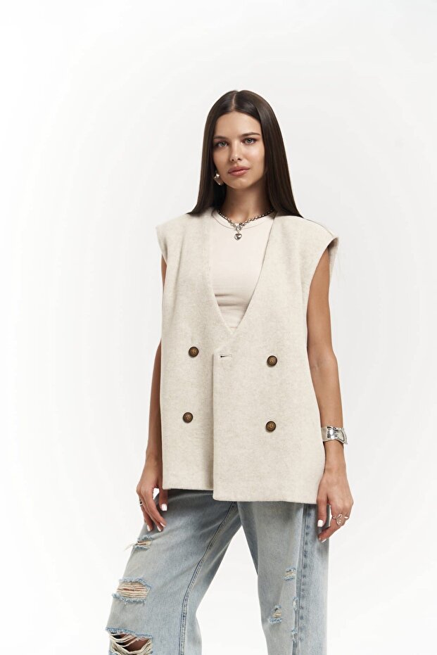 Notte Beige Casual Cardigan