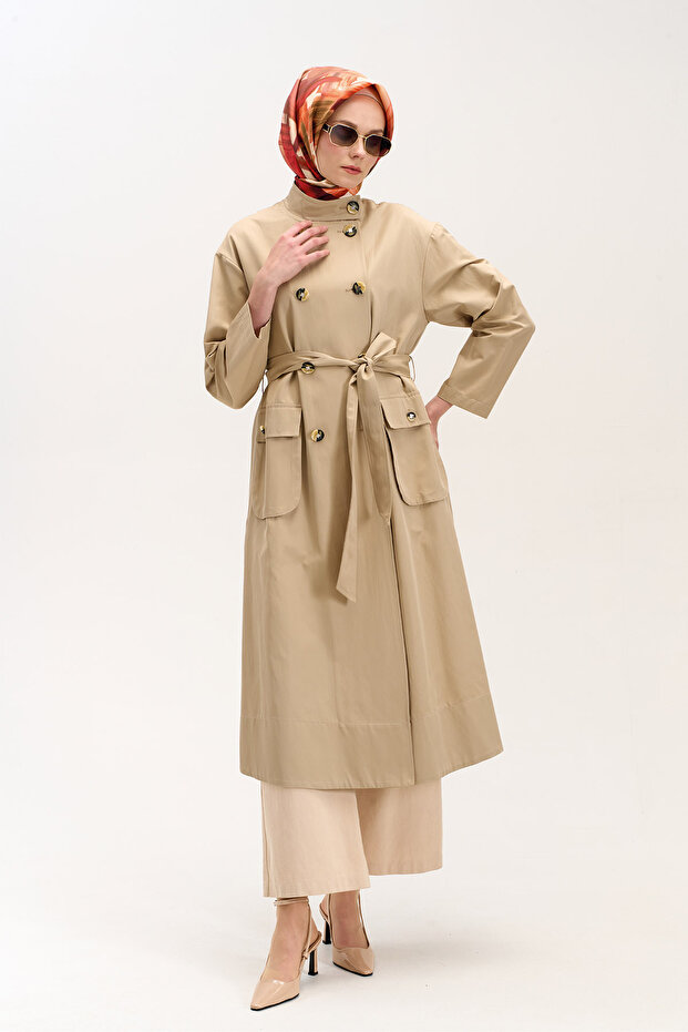 Kuşaklı Kruvaze Kap - 3