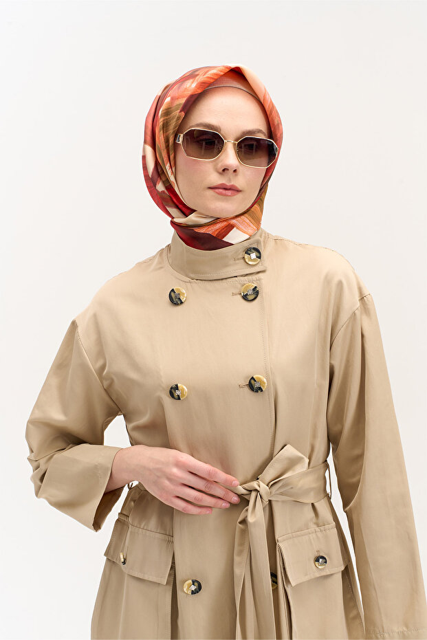 Kuşaklı Kruvaze Kap - 5