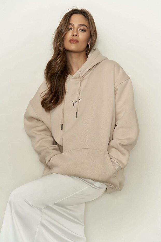 Just Be You Bone Hoodie Sweatshirt