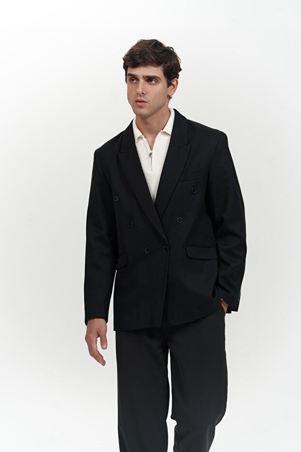 Brayden Siyah Erkek Blazer - 7