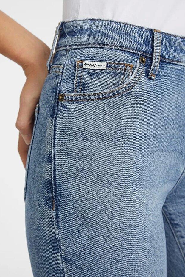 Kadın Mavi Regular Fit Jean W4YA98D5CC5-GJLV - 5