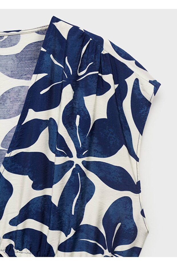 Desenli uzun elbise - 7