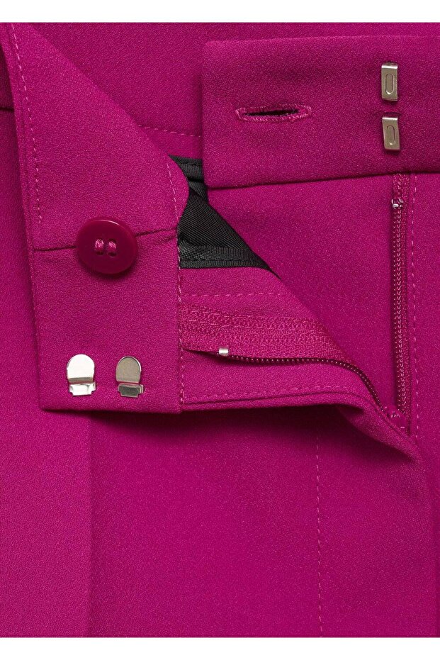 Orta belli düz kesim şort - 6