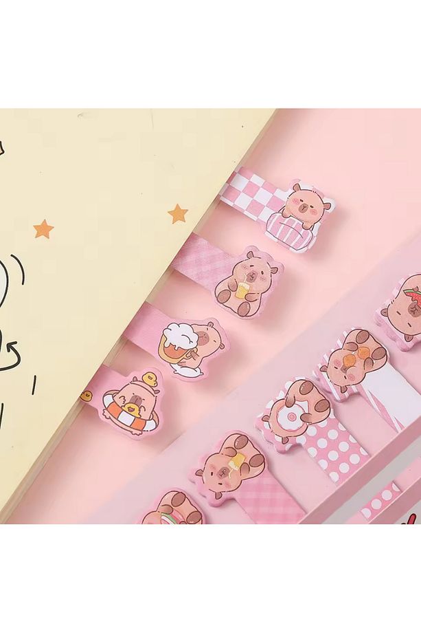 Capybara Kapibara Postit Yapışkanlı Not Kağıdı Ayraç 160 sayfa - 2