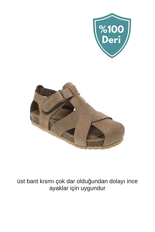 %100 Deri Sandalet - 2