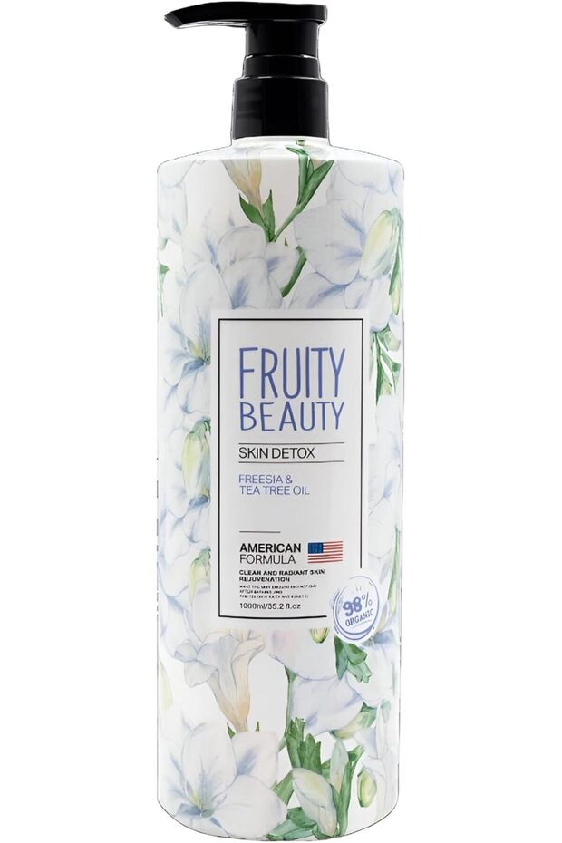 Fruity Beauty Skin Detox with Freesia & Tea Tree Oil Extracts Shower Gel-1000ml/35.2fl.oz