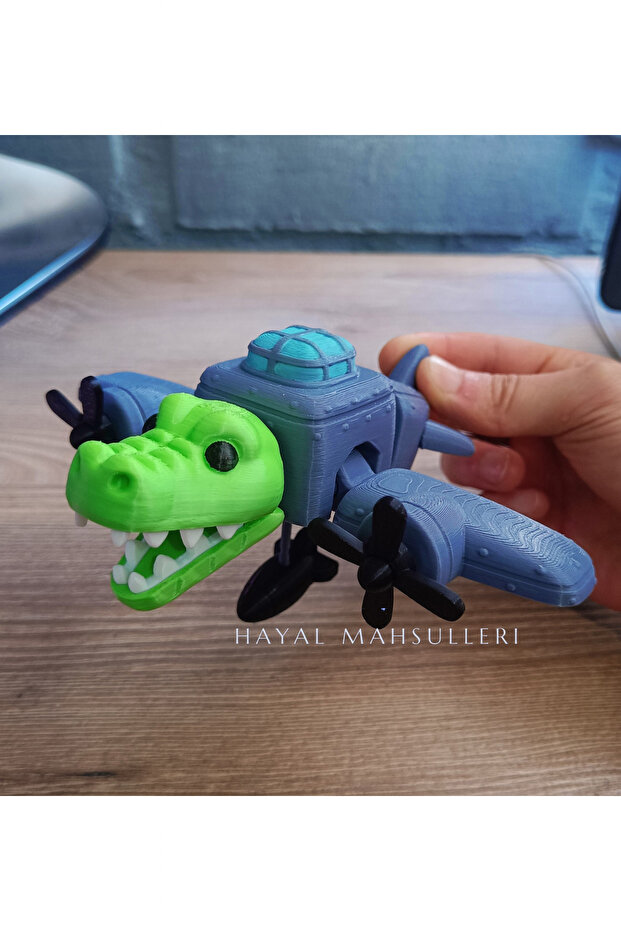 Bombardino Crocodilo Figür Brainrot Figür - 4