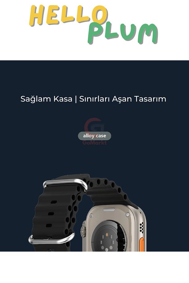 Hello Watch H16 Ultra Akıllı Saat 1GB/NFC/Müzik Çalar/2.02 Inch - 8