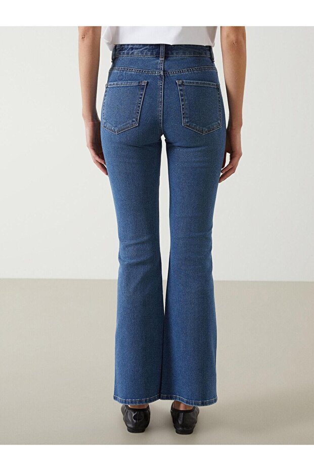 LCW Jeans Mars Flare Kadın Jean Pantolon (S5) - 4