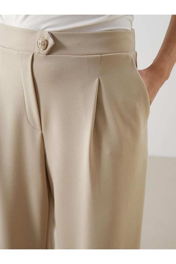 LCW Vision Loose Fit Krep Kadın Pantolon (S5) - 3