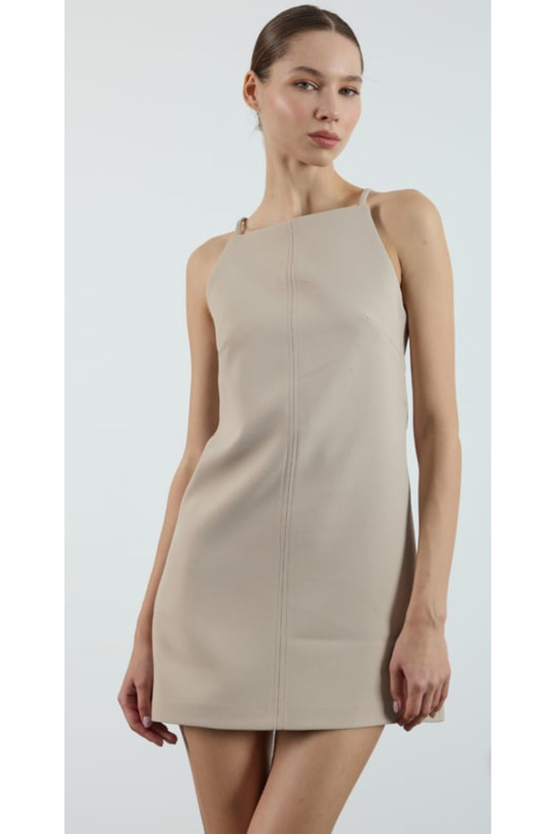 Kadın Askılı Elbise - 2