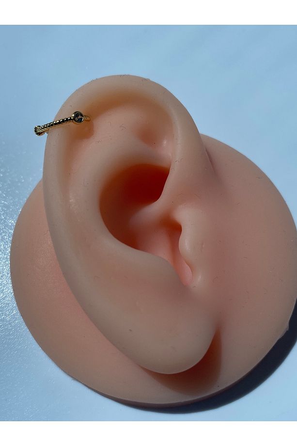 Çelik Halka Piercing Minimal Helix Lob Kıkırdak Tragus - 7