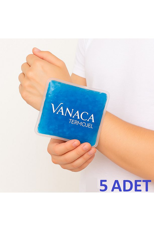 Soğuk Kompres Ve Sıcak Kompres Tekrar Kullanılır Soğuk Jel Buz Paketi 13cm X 13cm ''5 Adet'' - 1