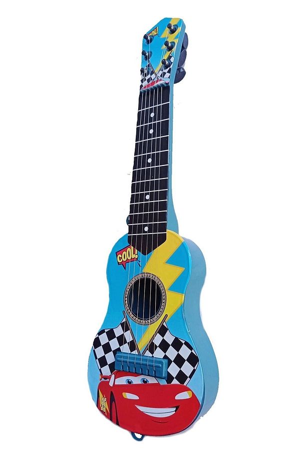 6 Telli Oyuncak Çocuk Gitarı Ispanyol Gitar Tam Hediyelik Ürün Mavi 50 Cm - 3