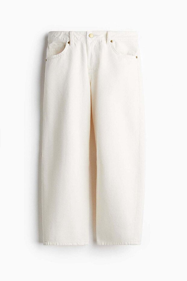 Barrel High Cropped Jeans