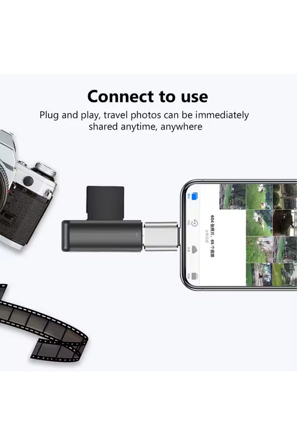 USB Type-C OTG Adaptör | USB 3.0 Dişi – Type-C Erkek Dönüştürücü | 60W Hızlı Şarj ve Veri Aktarımı - 4
