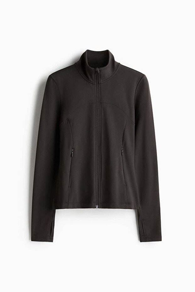 Zip-through sports jacket in SoftMove™