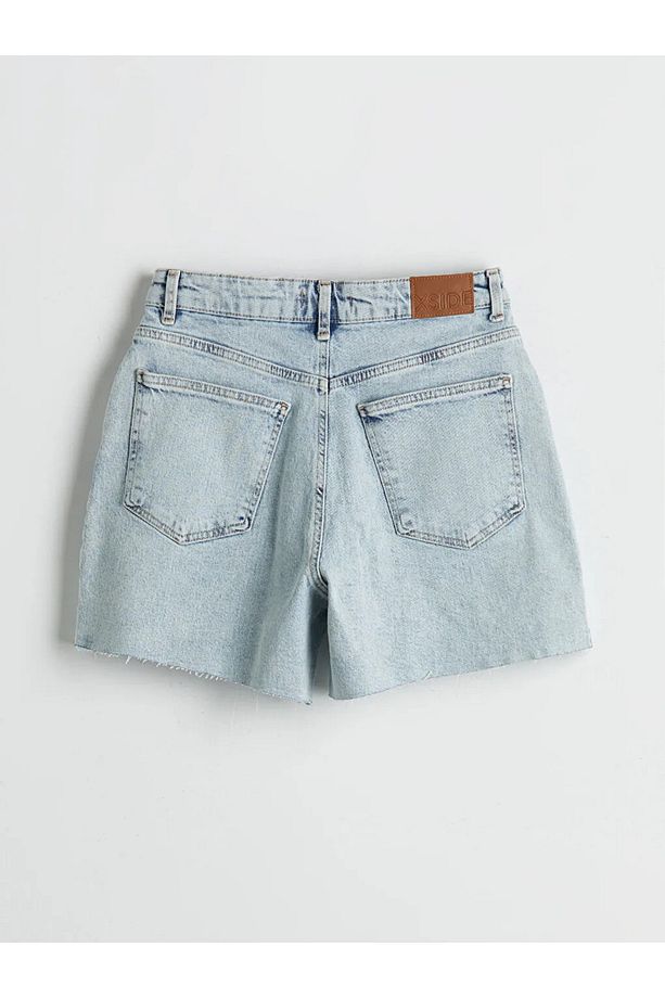 XSIDE Mavi Standart Fit Kadın Jean Şort - 2