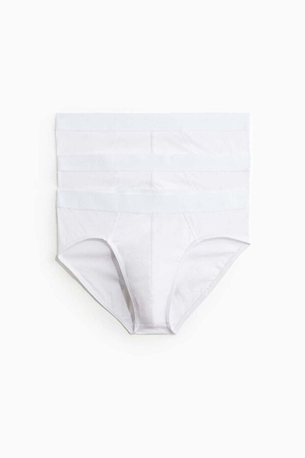 مجموعة من 3 سراويل داخلية قطنية - 4