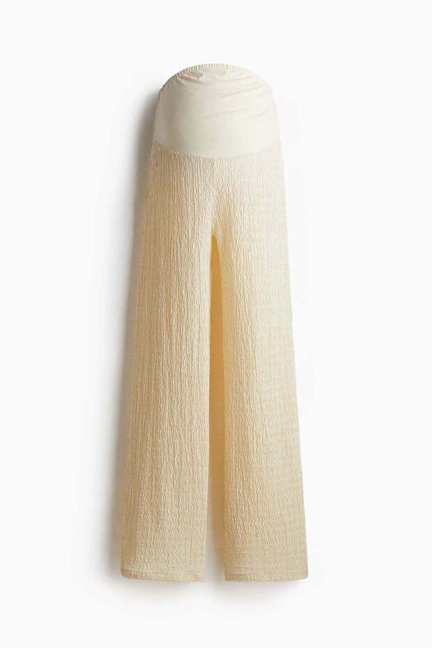 MAMA Textured jersey trousers