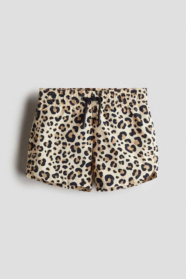 Patterned swim shorts