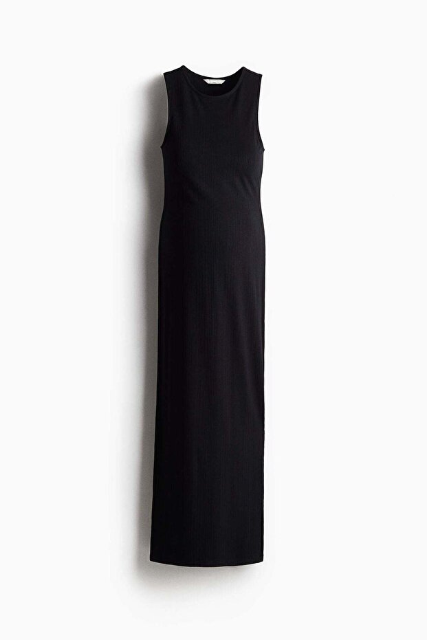 MAMA Ribbed viscose dress