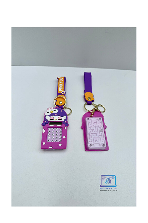 2 in 1 Keychain – Calculator & Maze Game - 1