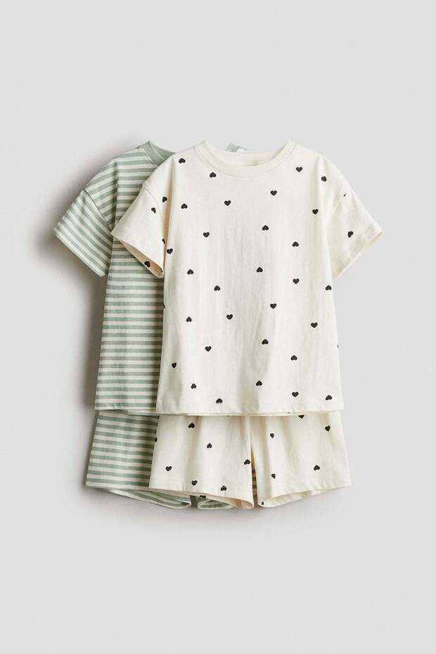 2-pack cotton pyjamas