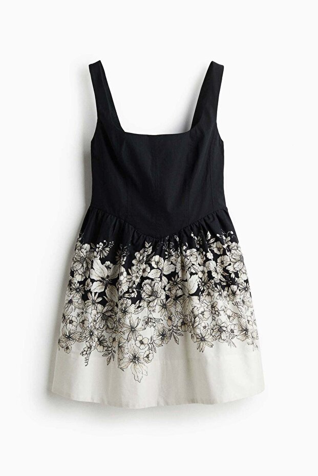 Flared-skirt dress