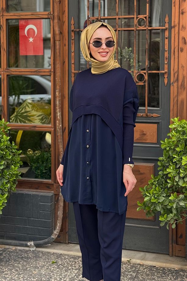 İNVEE Tunik 6883 Lacivert - 3