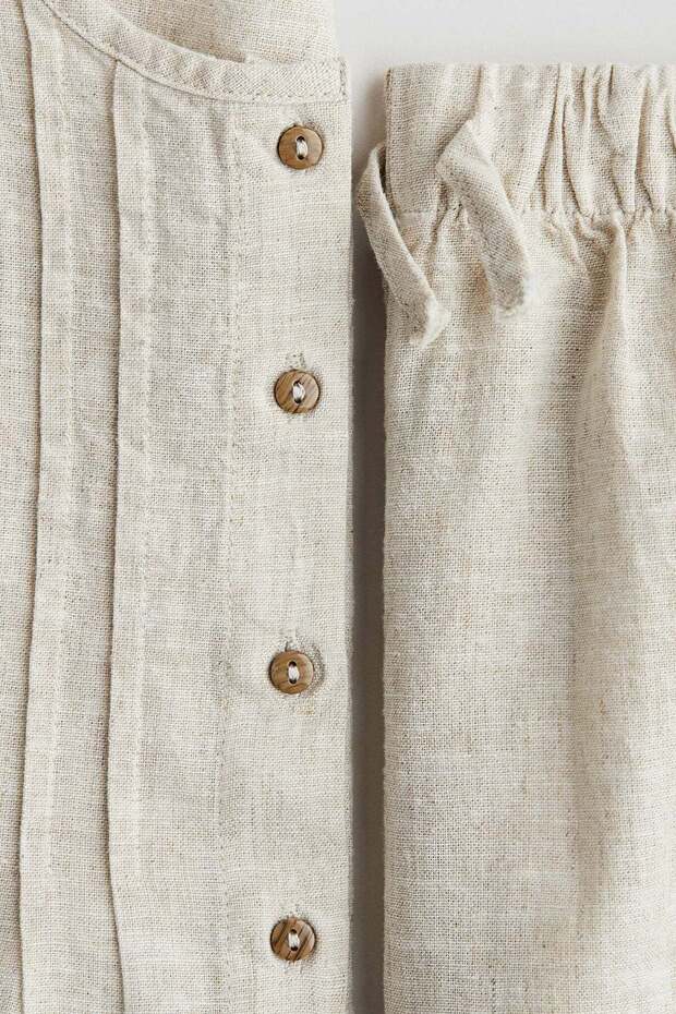 2-piece linen-blend set