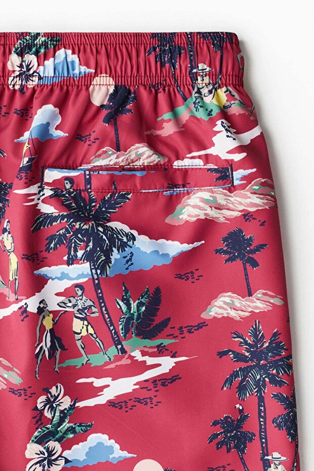Patterned swim shorts - 1