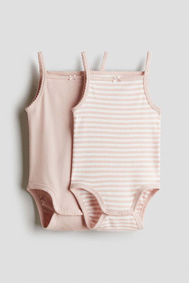 2-pack sleeveless cotton bodysuits