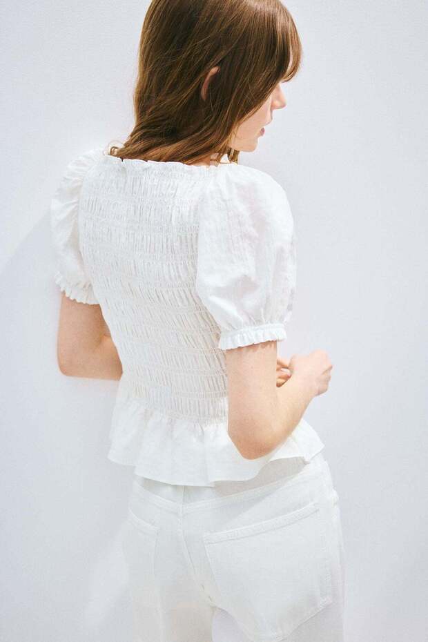 Smocked blouse - 3