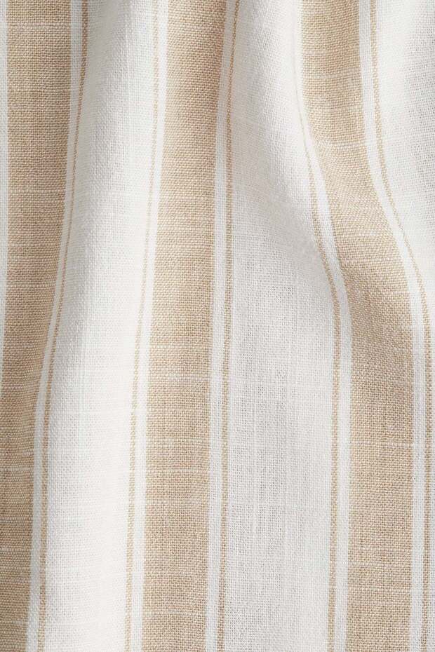 بنطلون من مزيج الكتان برباط - 1