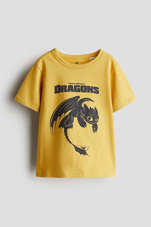 Printed cotton T-shirt