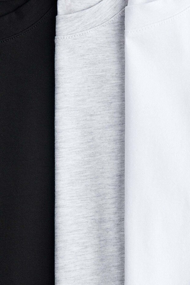 مجموعة من 3 قمصان قطنية - 1