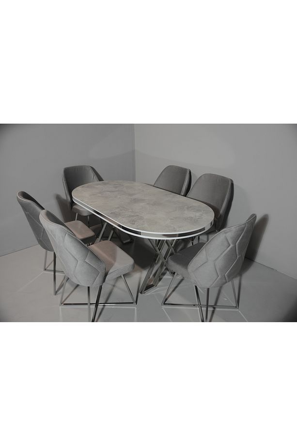 Mutfak Yemek Masa Sandalye Takımı Lüx Quality 90x170 (1MASA-6SANDALYE) - 2