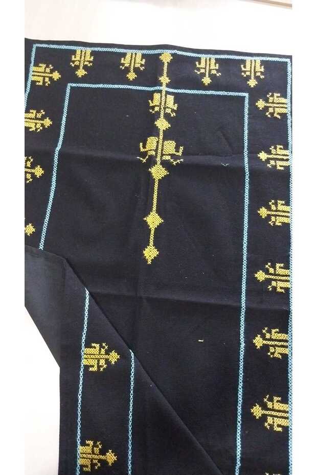 Hand Knitted Dowry Prayer Rug/Handcrafted Prayer Rug/Hand Embroidered Prayer Rug/Embroidered Prayer Rug/Knitting/