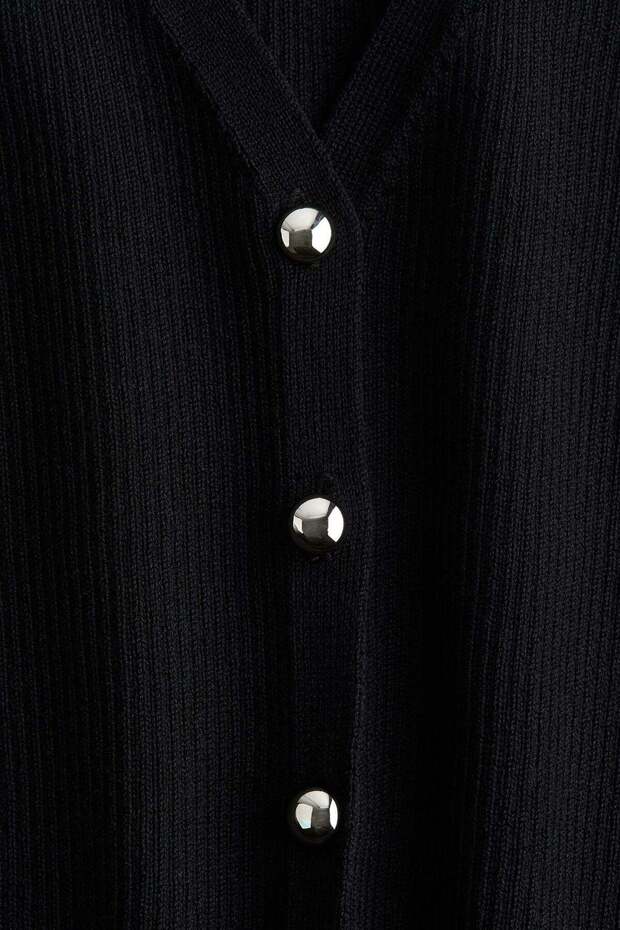 سترة صوفية بأزرار أمامية - 5