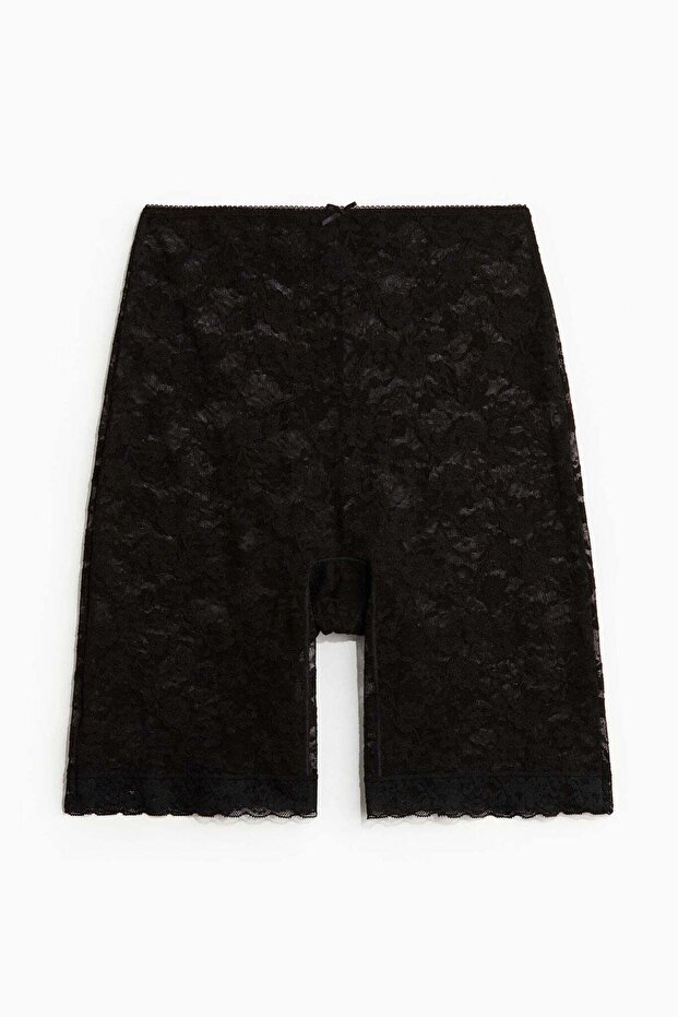 Lace biker briefs