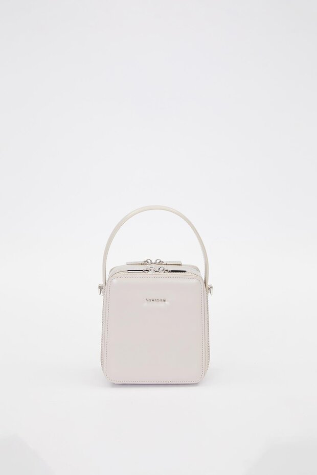 Gray Rectangular Model Shoulder Bag - 1